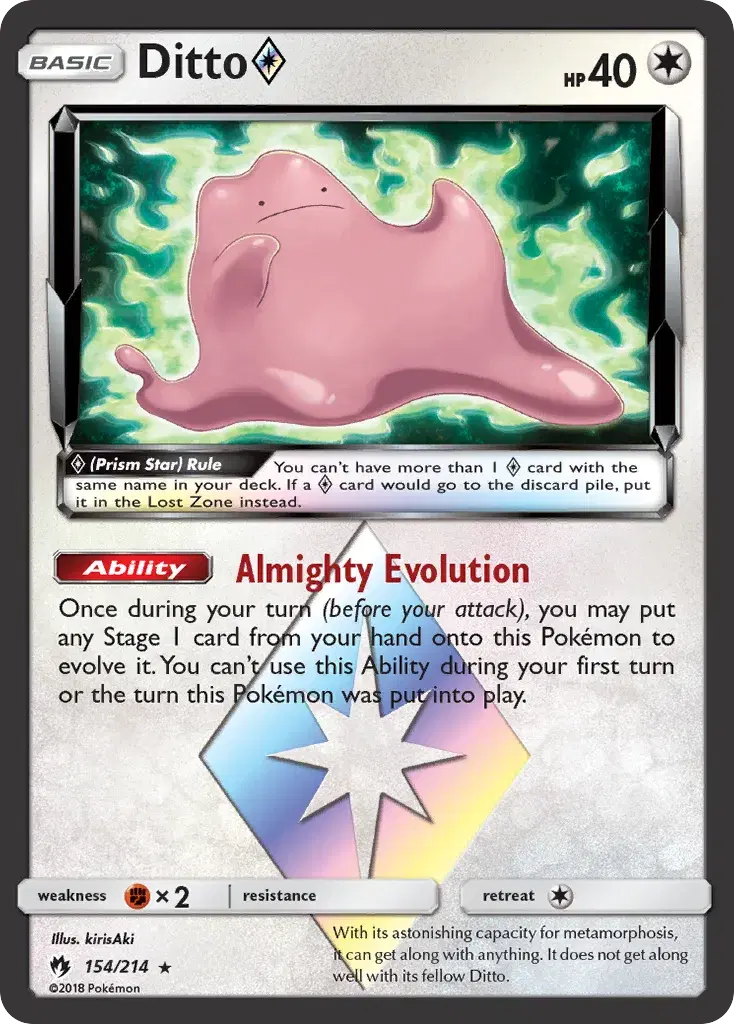 Ditto ◇ Lost Thunder 154
