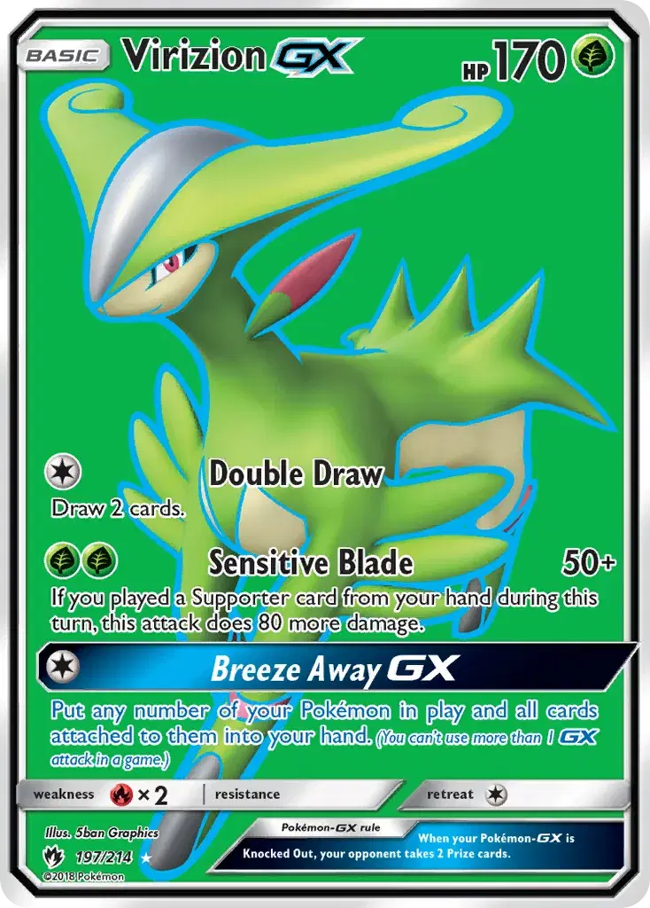 Virizion-GX Lost Thunder 197