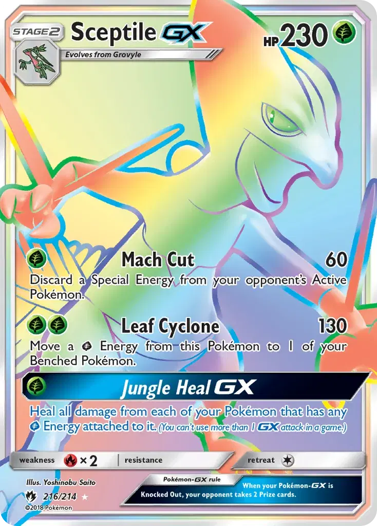 Sceptile-GX Lost Thunder 216