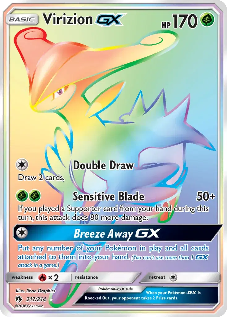Virizion-GX Lost Thunder 217