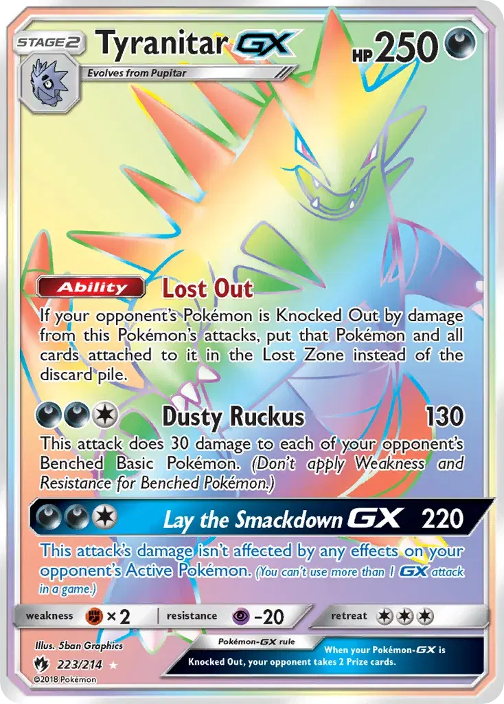 Tyranitar-GX Lost Thunder 223