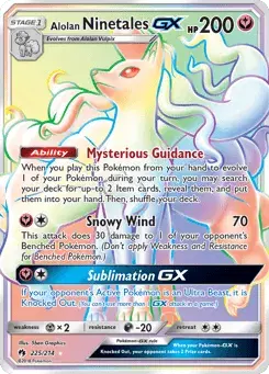 Alolan Ninetales-GX Lost Thunder