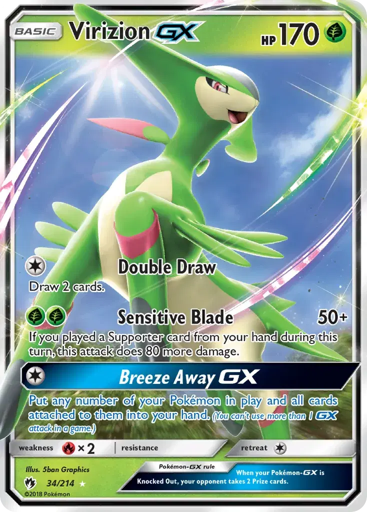 Virizion-GX Lost Thunder 34