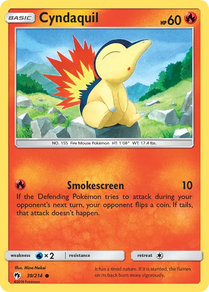 Cyndaquil Lost Thunder 39