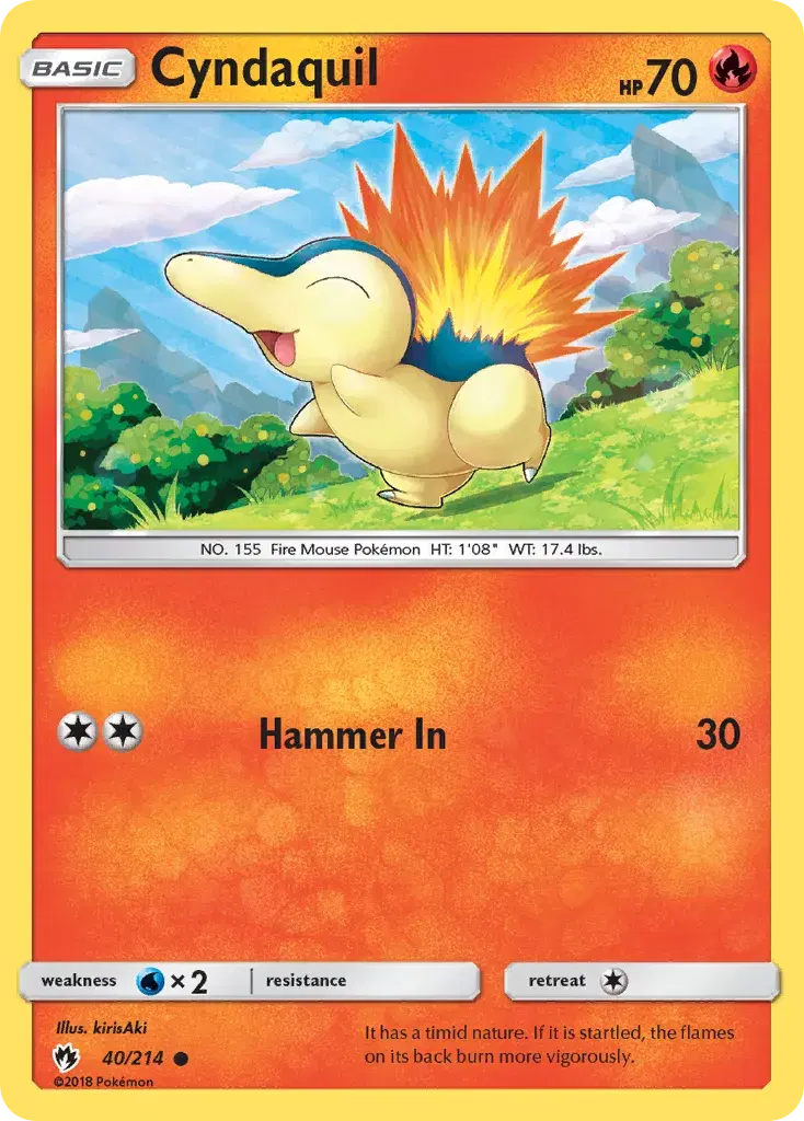 Cyndaquil Lost Thunder 40