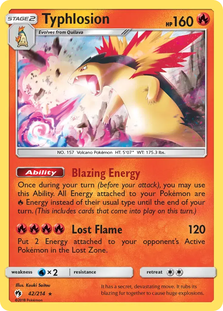 Typhlosion Lost Thunder 42