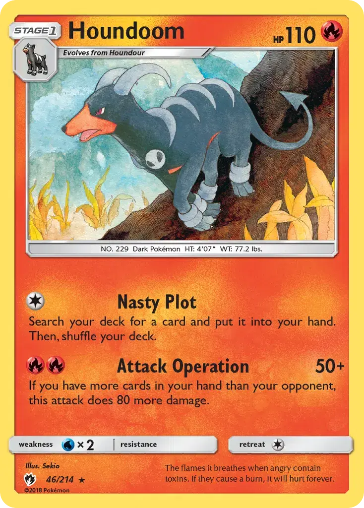 Houndoom Lost Thunder 46
