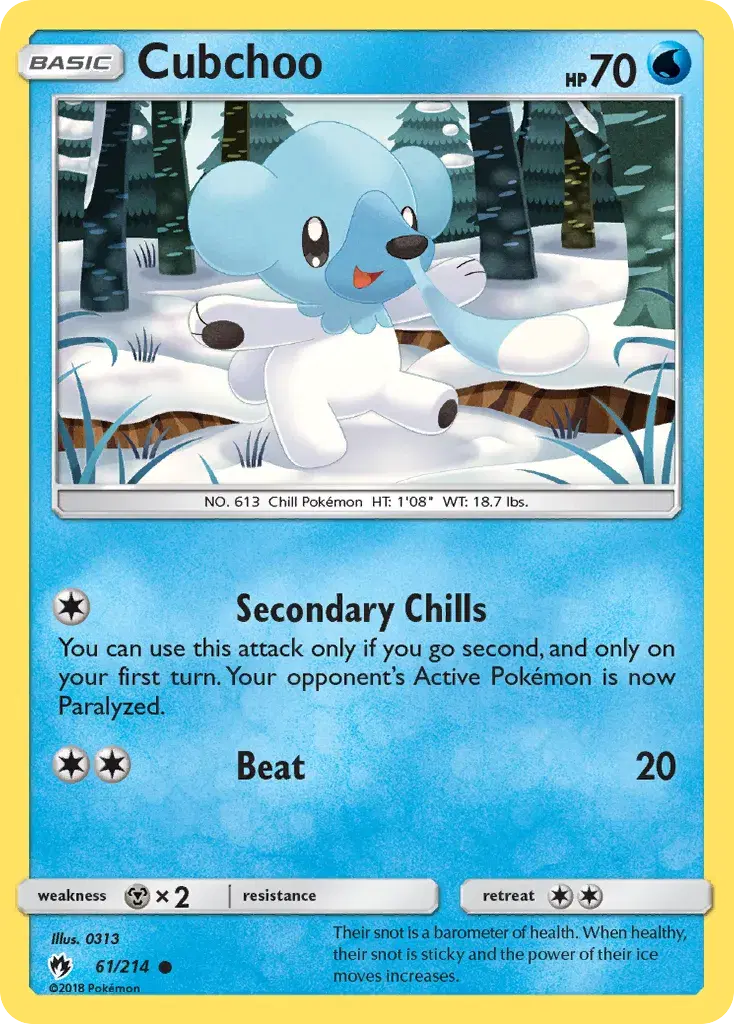 Cubchoo Lost Thunder 61