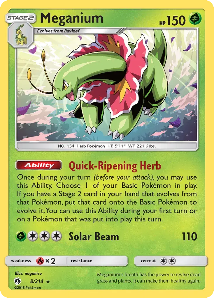 Meganium Lost Thunder 8