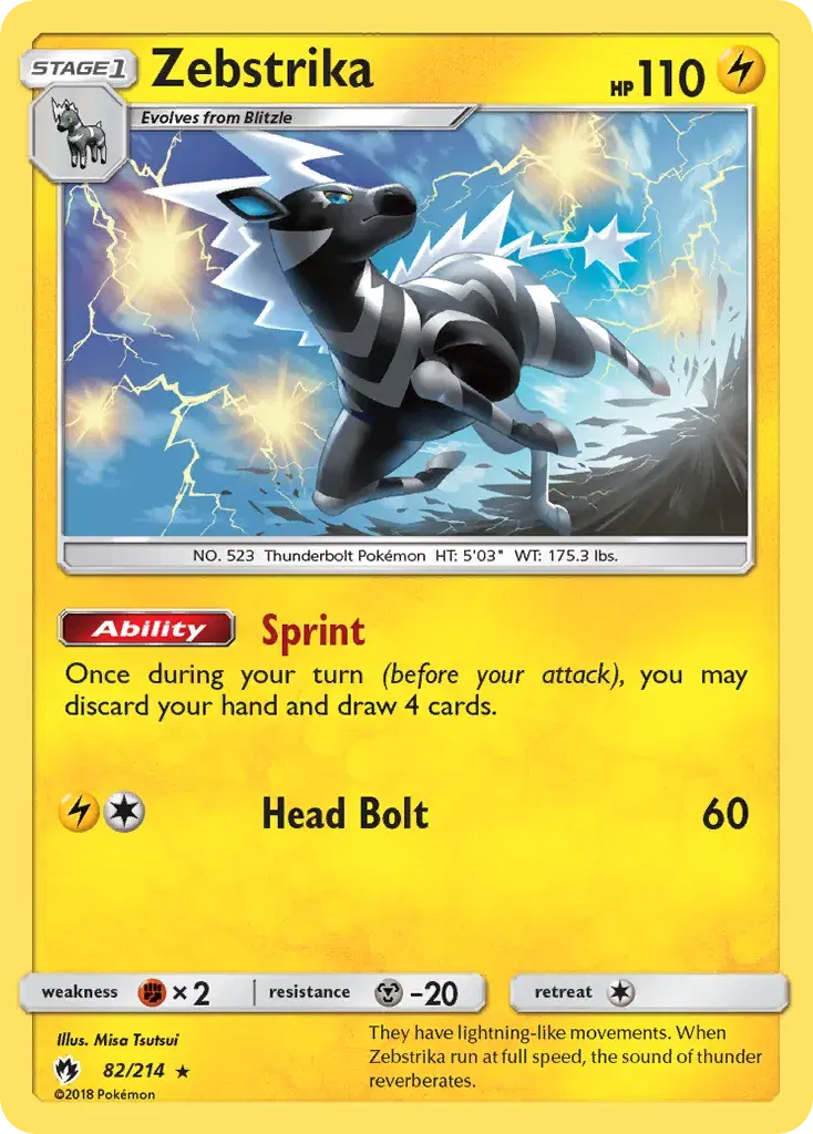 Zebstrika Lost Thunder 82