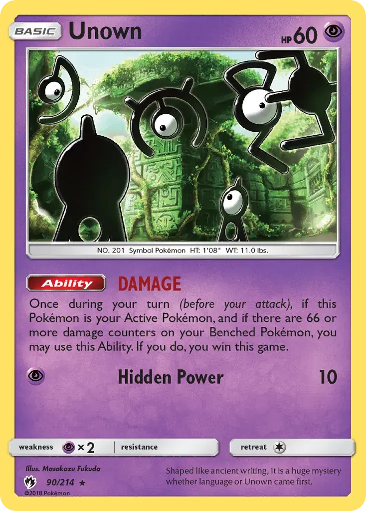Unown Lost Thunder 90