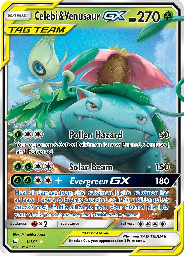 Celebi & Venusaur-GX Team Up 1