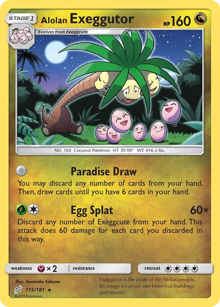 Alolan Exeggutor Team Up 115