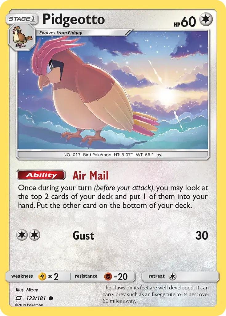 Pidgeotto Team Up 123