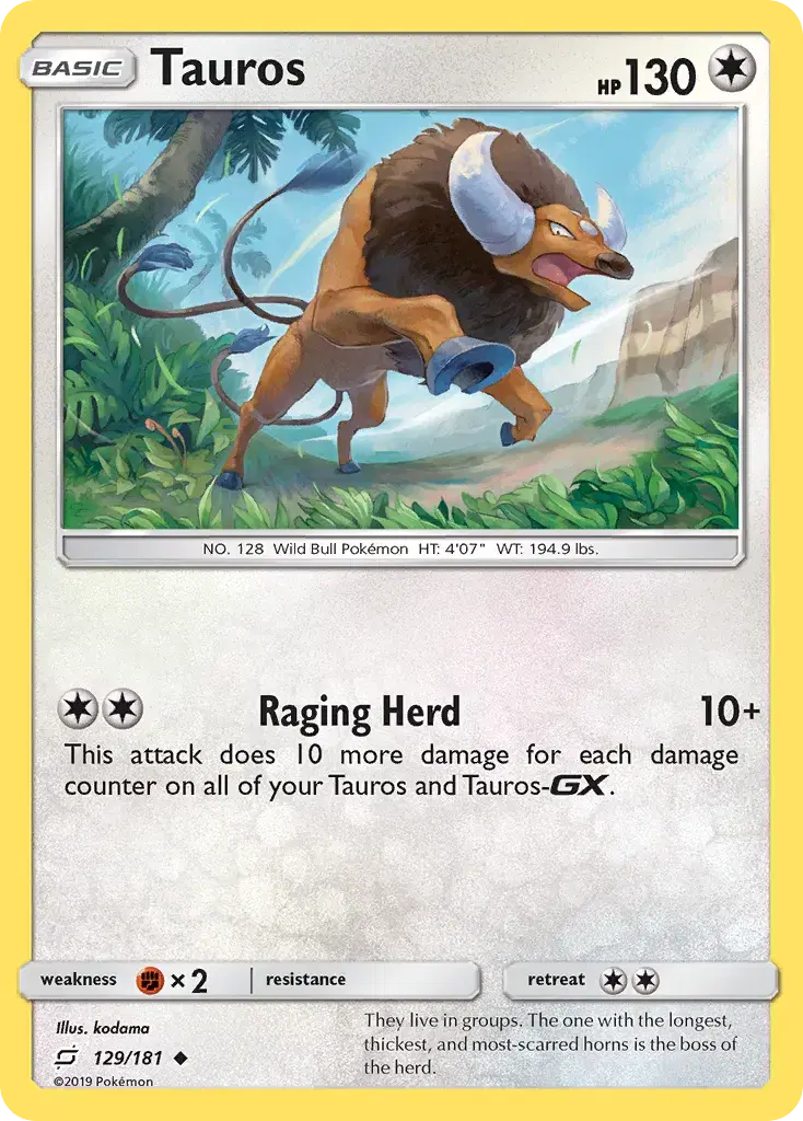 Tauros Team Up 129