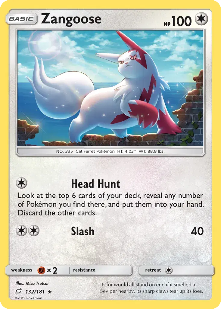 Zangoose Team Up 132
