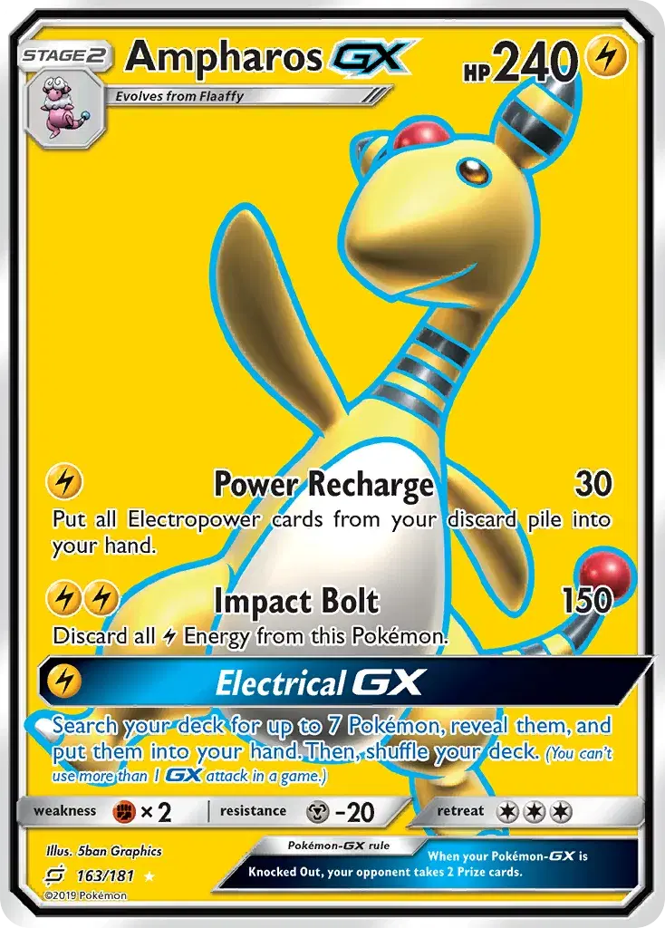 Ampharos-GX Team Up 163