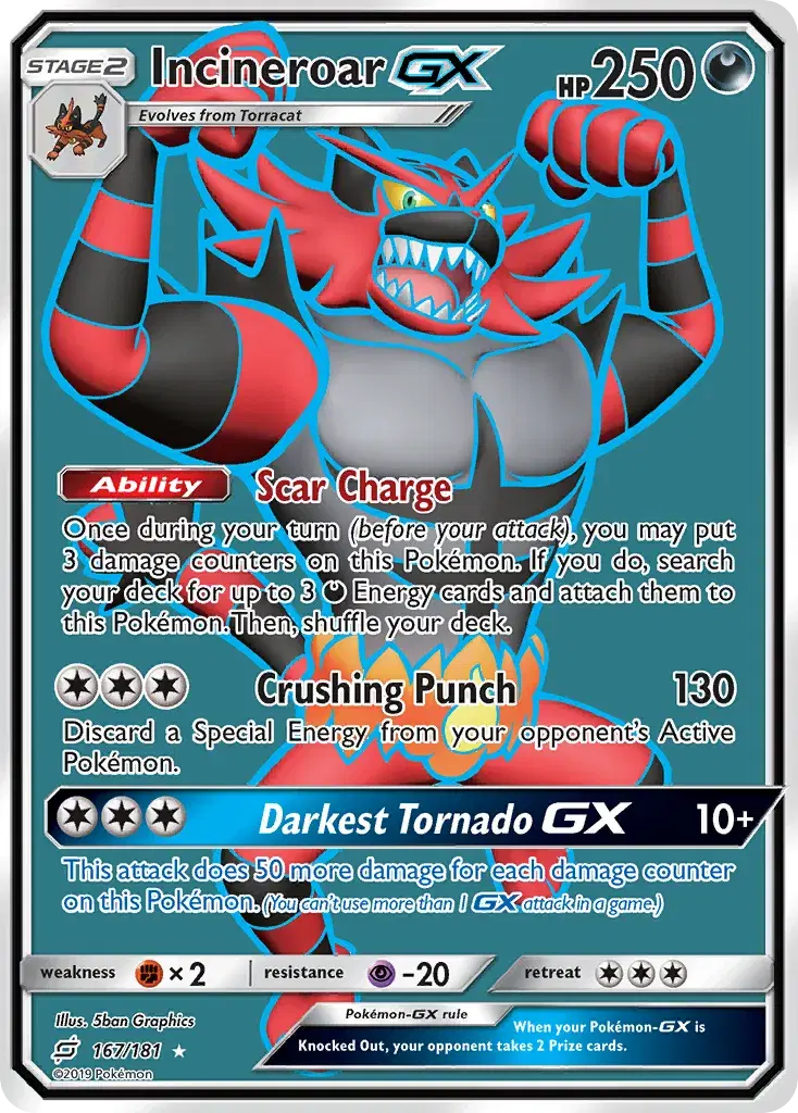 Incineroar-GX Team Up 167