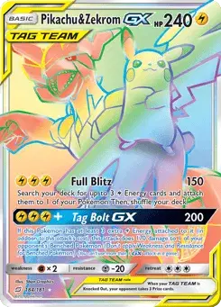 Pikachu & Zekrom-GX Team Up