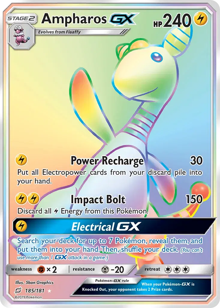 Ampharos-GX Team Up 185