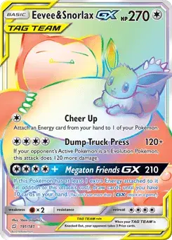Eevee & Snorlax-GX Team Up