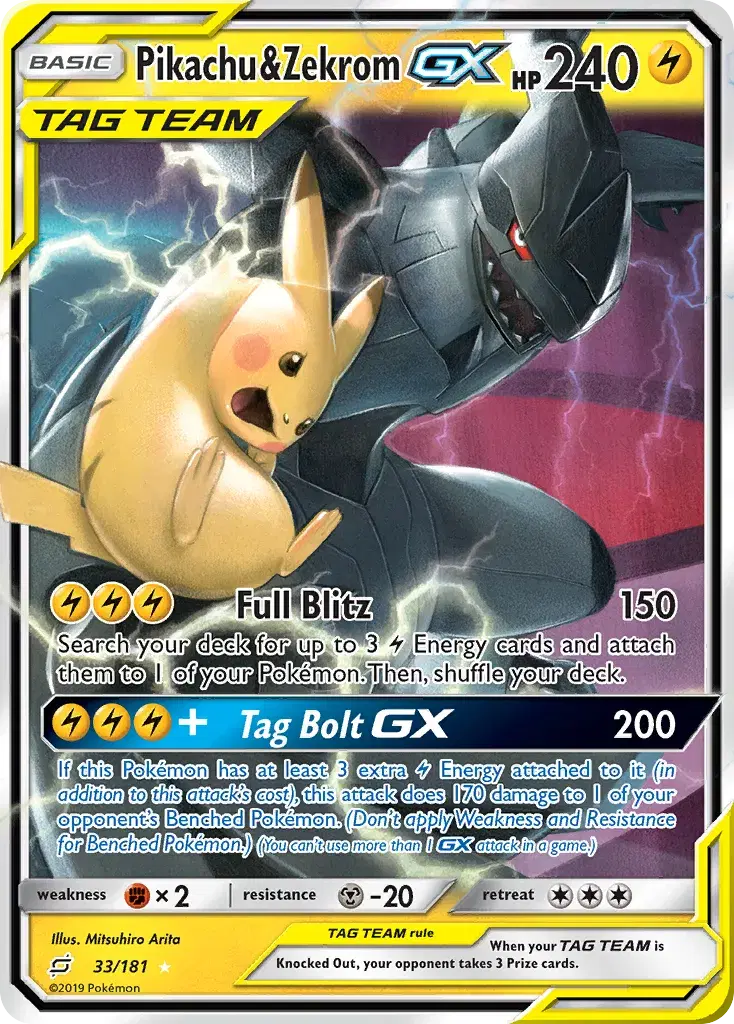 Pikachu & Zekrom-GX Team Up 33