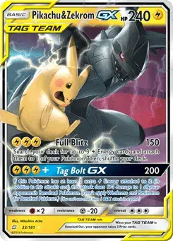 Pikachu & Zekrom-GX Team Up