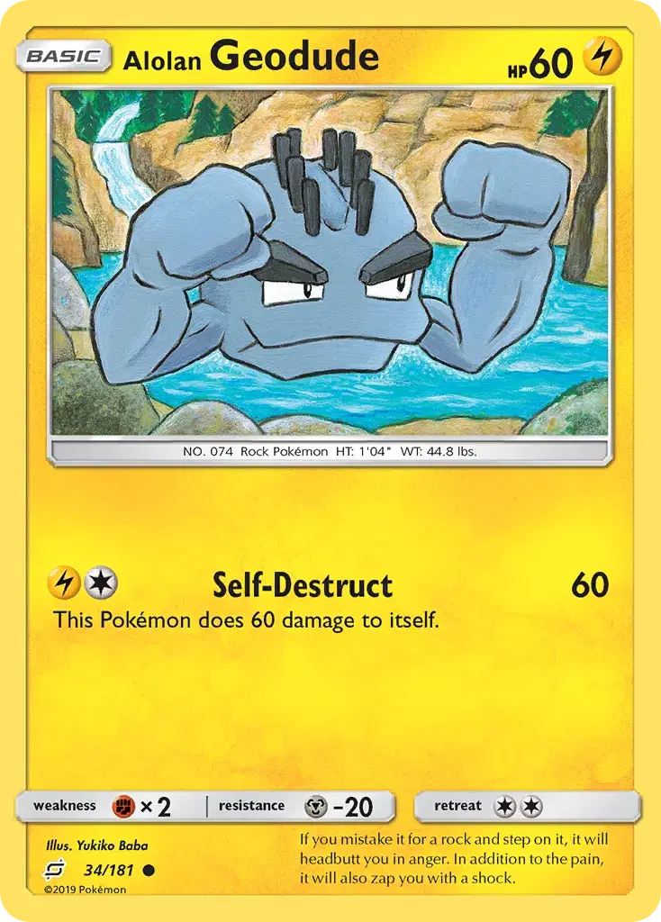 Alolan Geodude Team Up 34