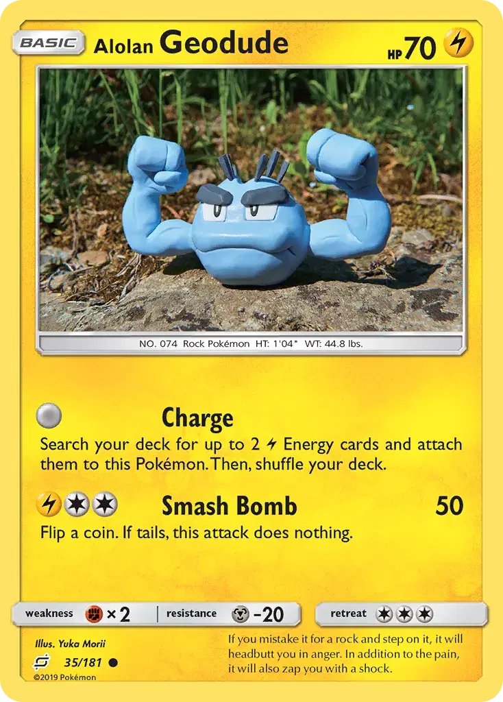 Alolan Geodude Team Up 35