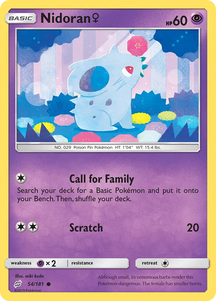 Nidoran ♀ Team Up 54