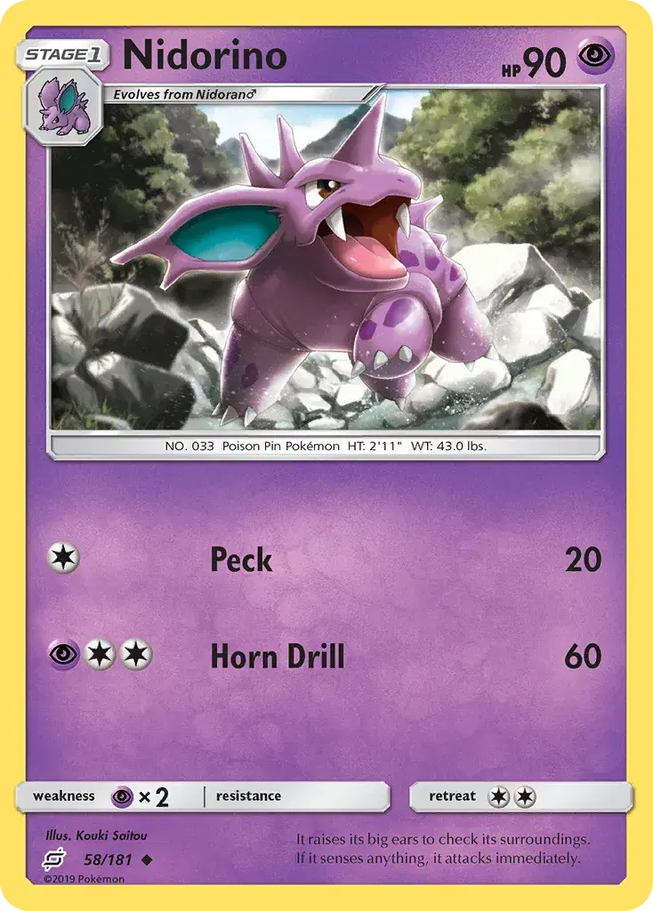 Nidorino Team Up 58