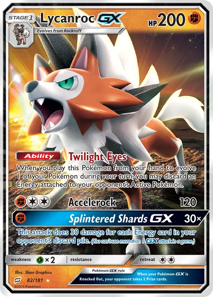 Lycanroc-GX Team Up 82