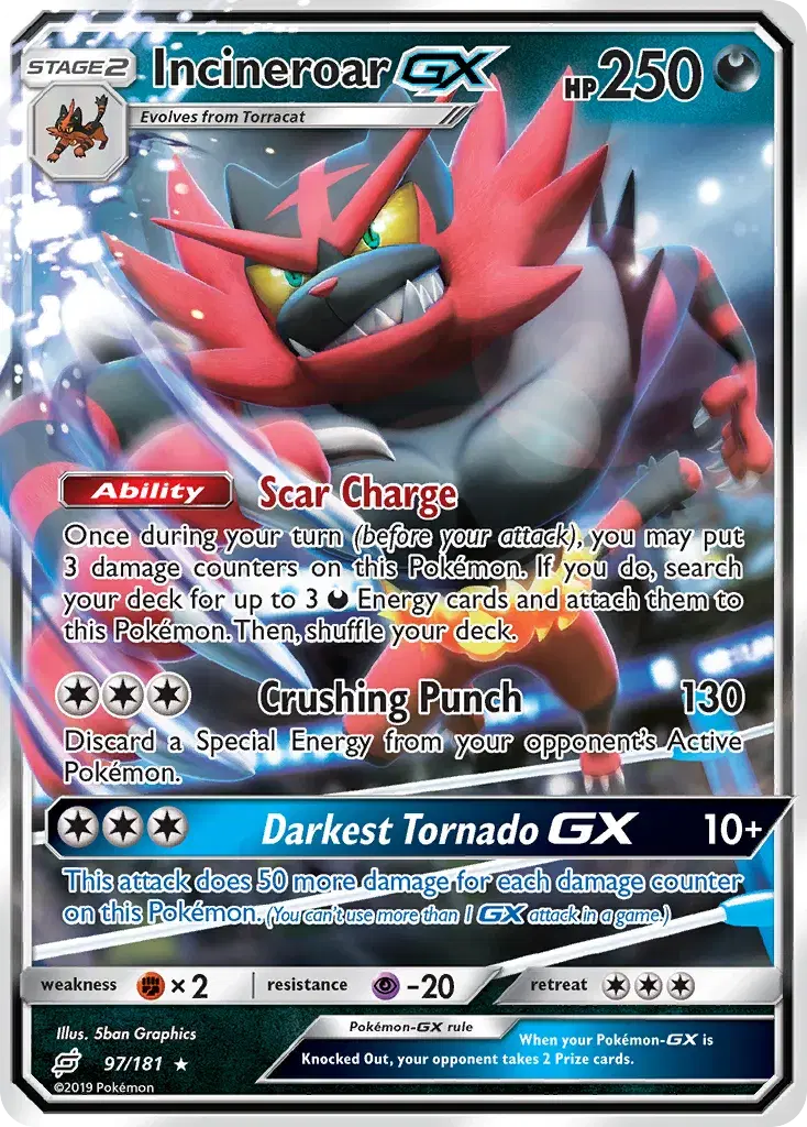 Incineroar-GX Team Up 97