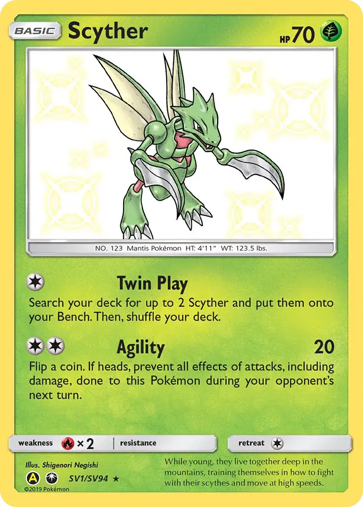 Scyther Hidden Fates Shiny Vault SV1