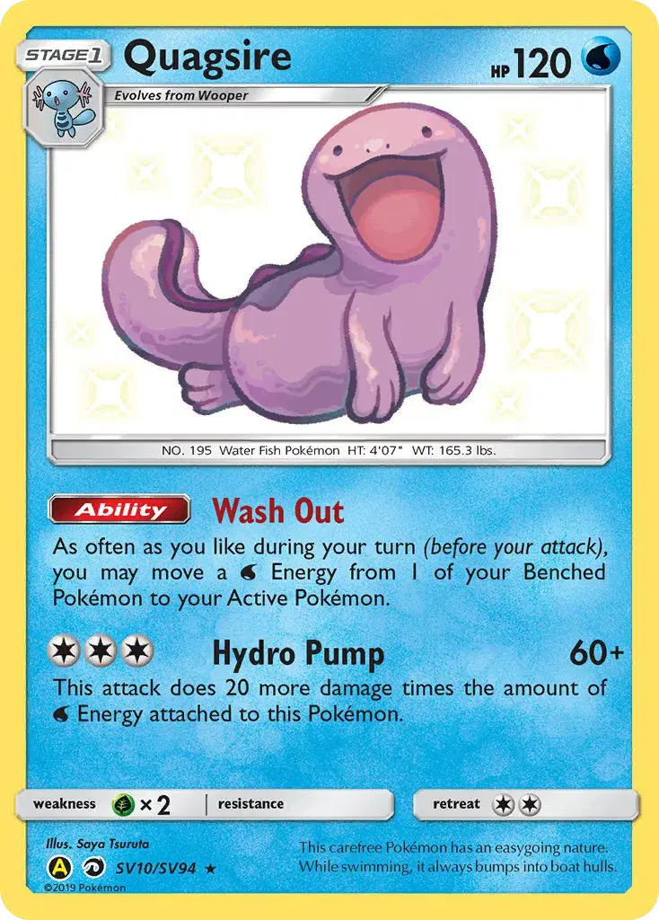 Quagsire Hidden Fates Shiny Vault SV10