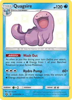 Quagsire Hidden Fates Shiny Vault