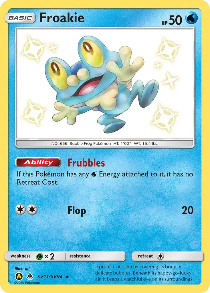 Froakie Hidden Fates Shiny Vault SV11