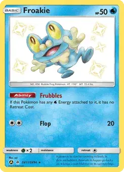 Froakie Hidden Fates Shiny Vault