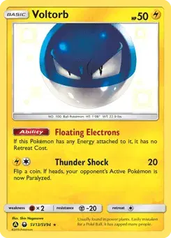 Voltorb Hidden Fates Shiny Vault