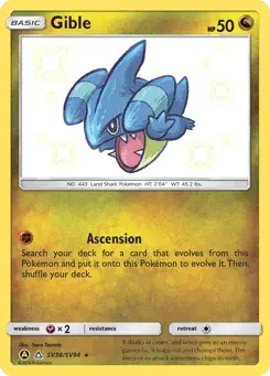 Gible Hidden Fates Shiny Vault