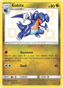 Gabite Hidden Fates Shiny Vault