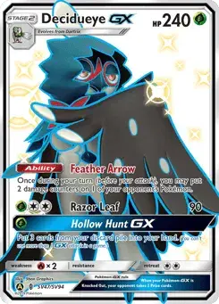 Decidueye-GX Hidden Fates Shiny Vault