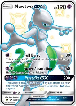 Mewtwo-GX Hidden Fates Shiny Vault