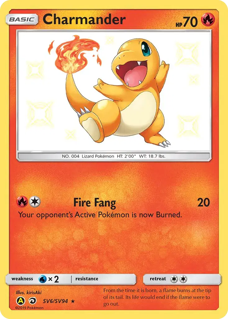 Charmander Hidden Fates Shiny Vault SV6