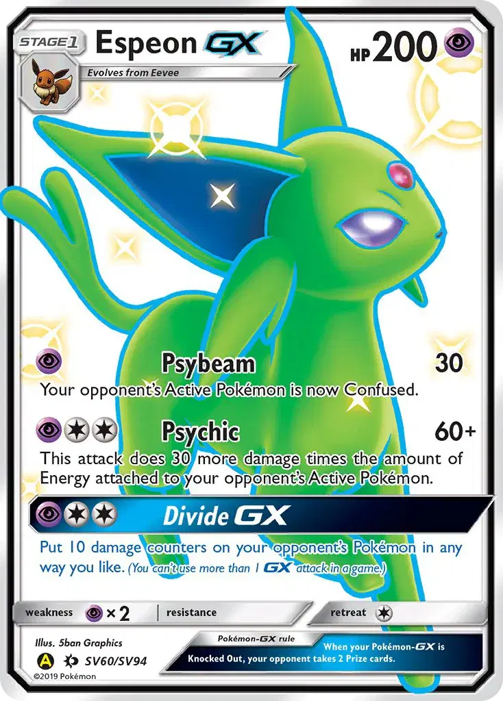 Espeon-GX Hidden Fates Shiny Vault SV60