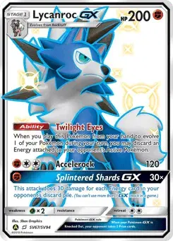 Lycanroc-GX Hidden Fates Shiny Vault