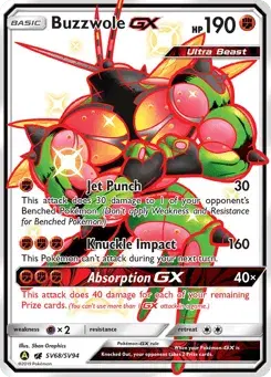 Buzzwole-GX Hidden Fates Shiny Vault