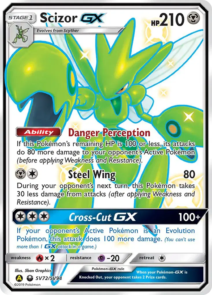 Scizor-GX Hidden Fates Shiny Vault SV72