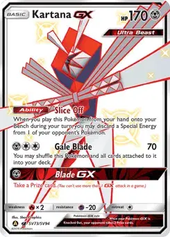 Kartana-GX Hidden Fates Shiny Vault
