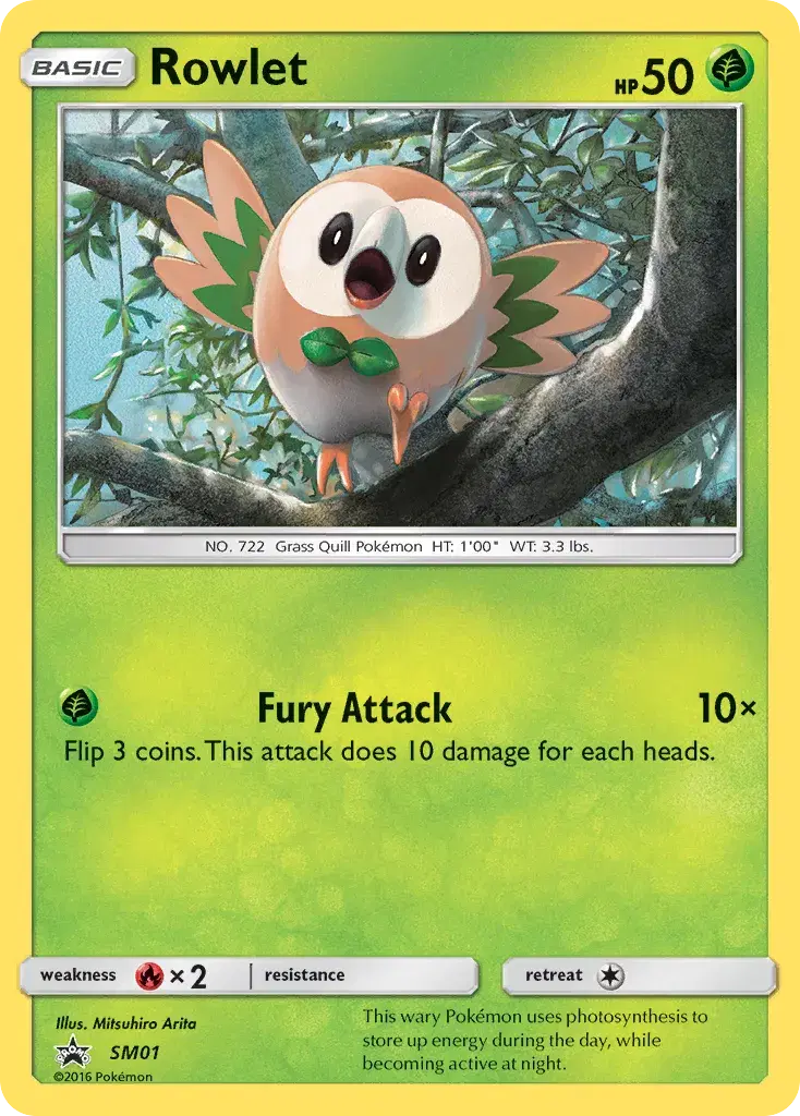 Rowlet SM Black Star Promos SM01